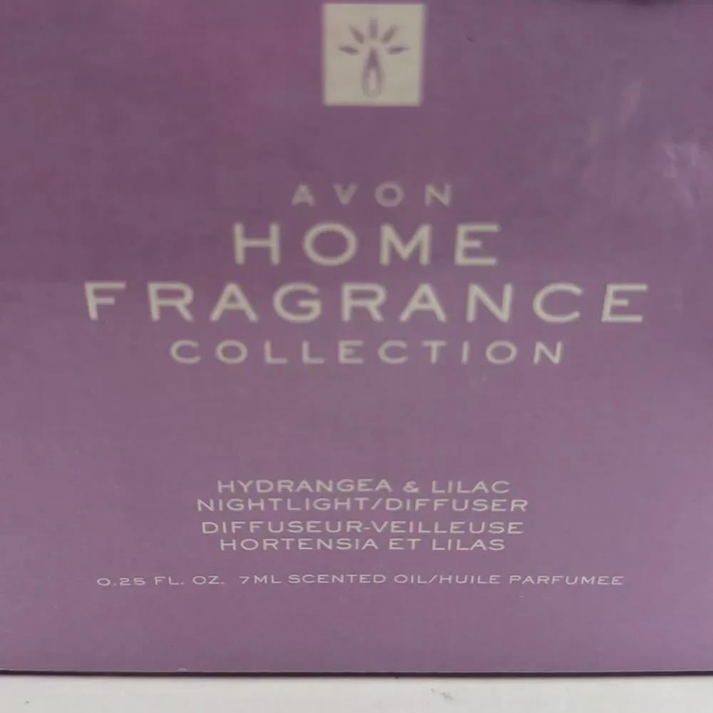 Vintage AVON Home, fragrance collection, hydrangea & lilac nightlight diffuser